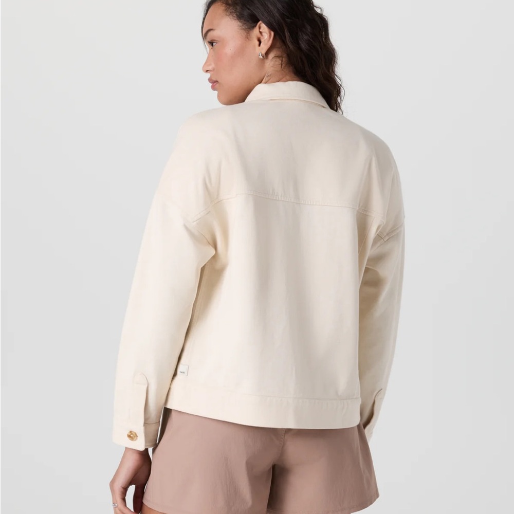 Vuori Mackenzie Jacket in Natural Classic Cream Knit Jacket M - Picture 3 of 12